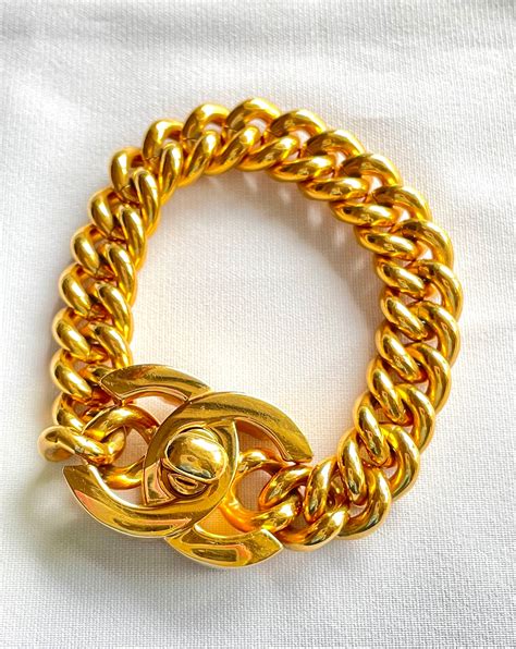 bracciale chanel placcati oro|Bracciali Chanel in Placcato oro Dorato .